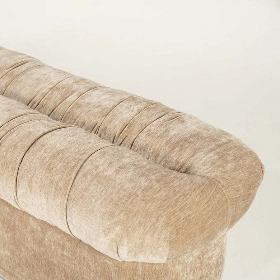 Zitbank Nook – stoffen design bank mosterd