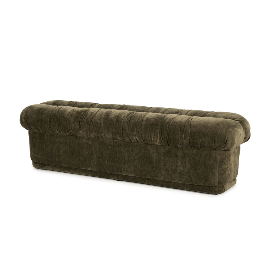 Bankje Nook – hout, foam & polyester groen