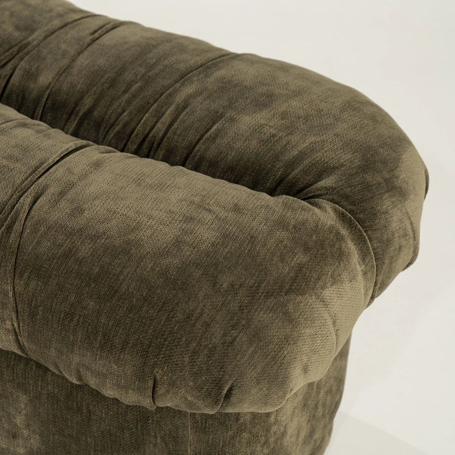 Bankje Nook – hout, foam & polyester groen