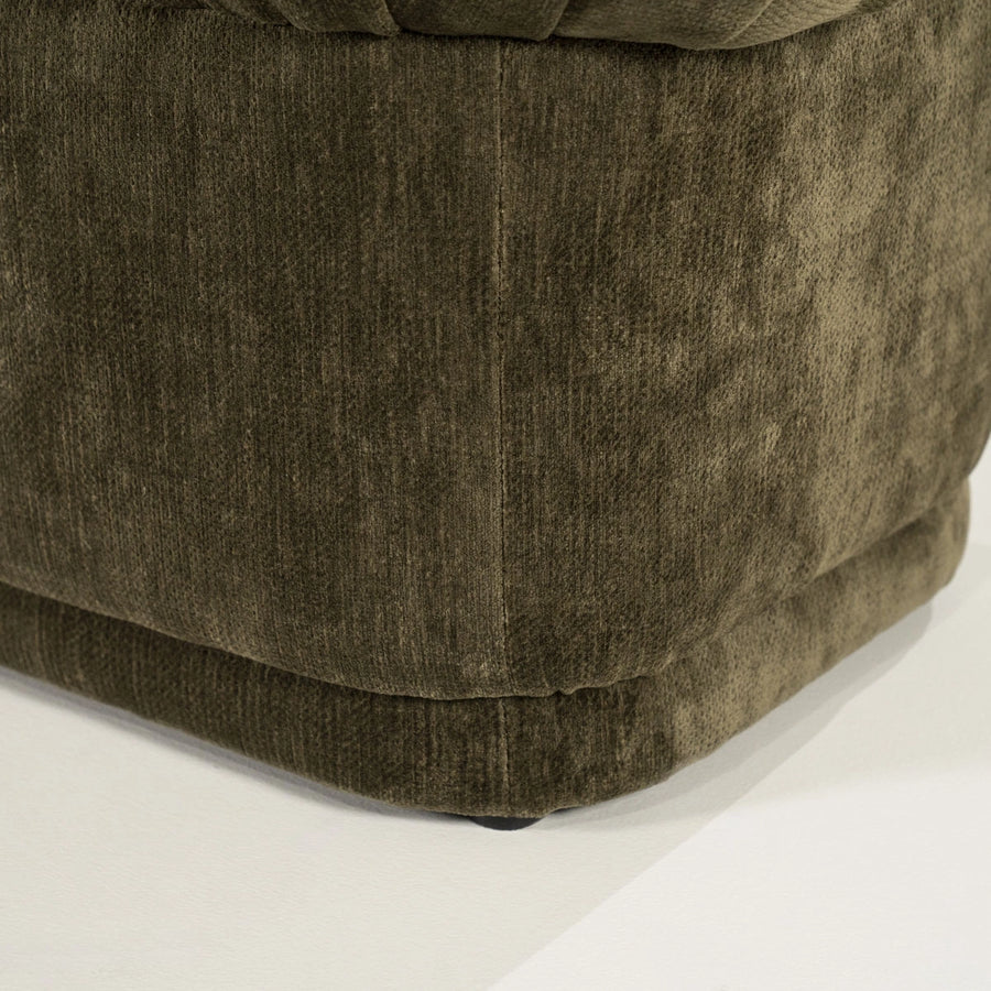 Bankje Nook – hout, foam & polyester groen
