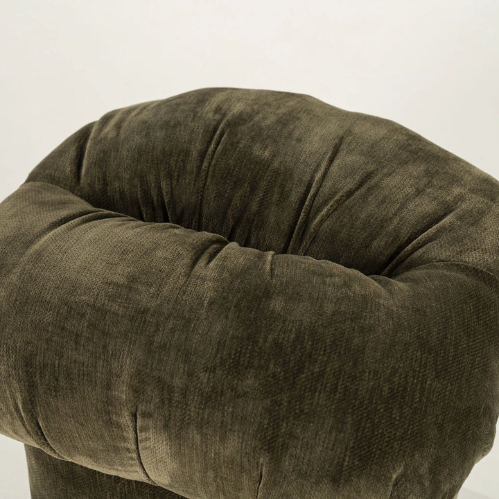 Kruk Nook – hout, foam & polyester groen