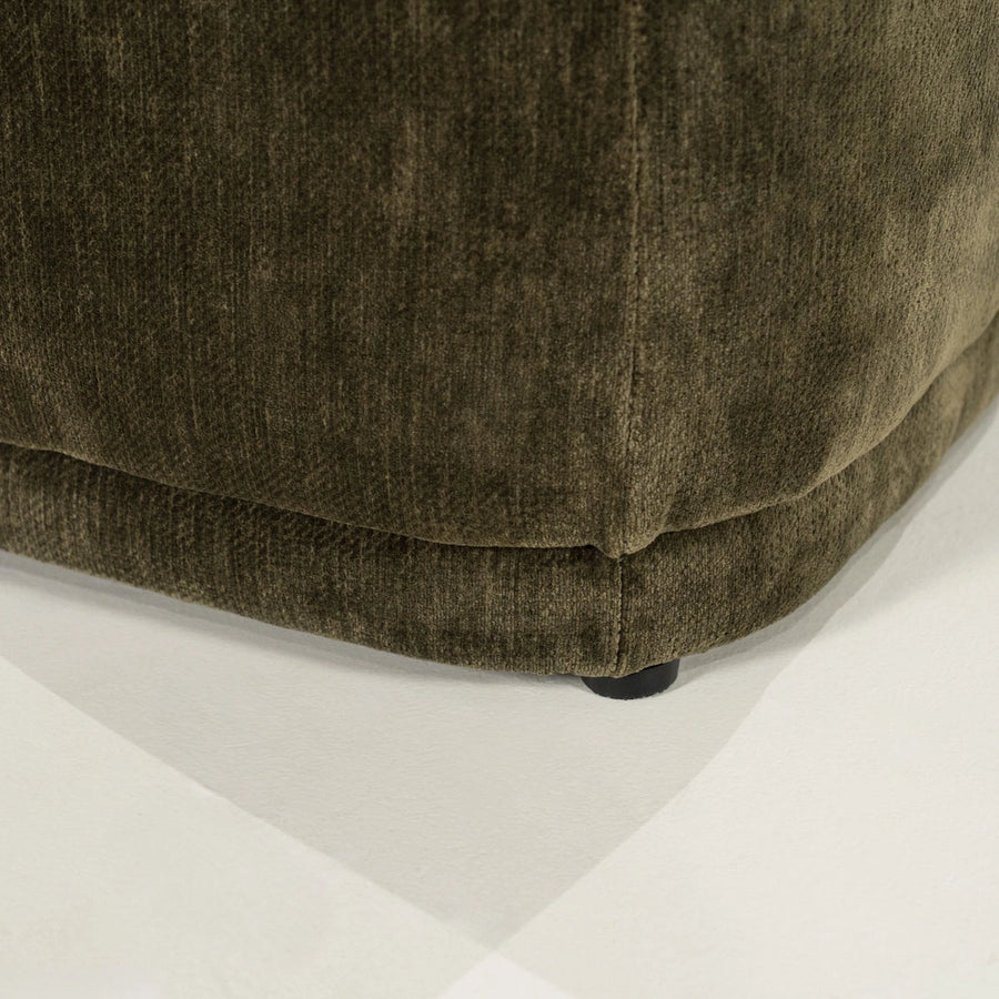 Kruk Nook – hout, foam & polyester groen