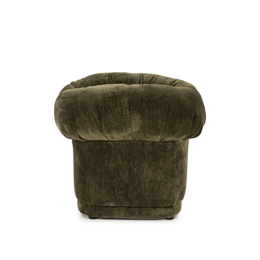 Kruk Nook – hout, foam & polyester groen
