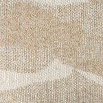 Poef Rytm – stof & hout beige small