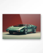Vintage Lamborghini - Moderne Wanddecoratie | Artprint, Glass Art & Wandkleed