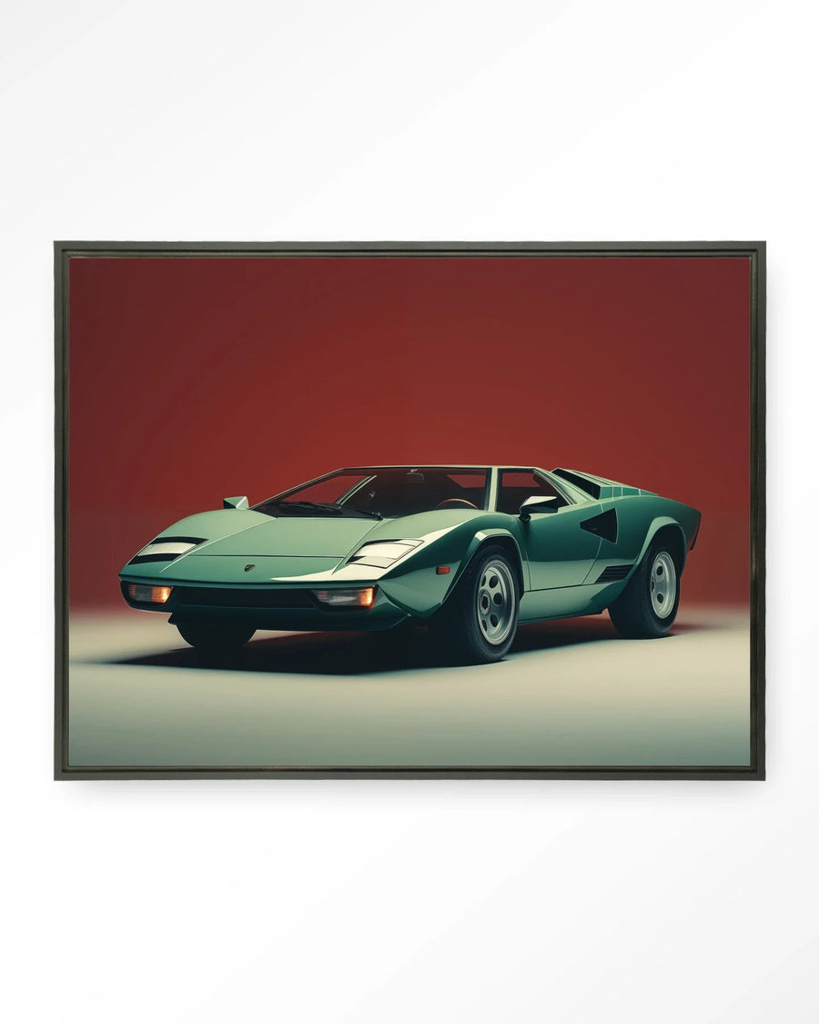 Vintage Lamborghini - Moderne Wanddecoratie | Artprint, Glass Art & Wandkleed