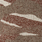 Poef Rytm – stof & hout rood small