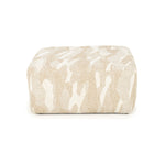 Poef Rytm – stof & hout beige large