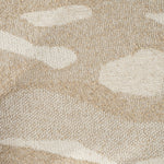 Poef Rytm – stof & hout beige large