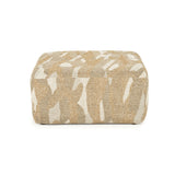 Poef Rytm – stof & hout taupe large