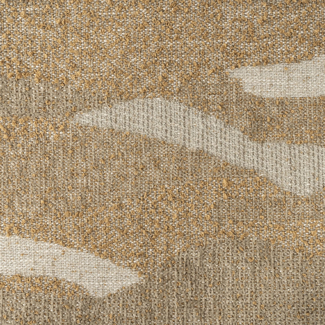 Poef Rytm – stof & hout taupe large