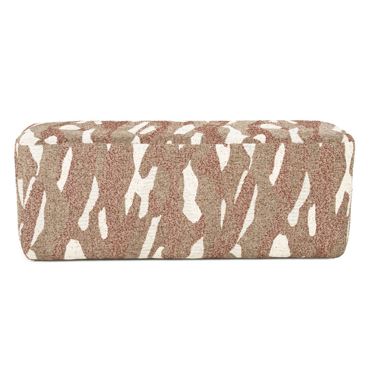 Bankje Rytm – stof & hout rood