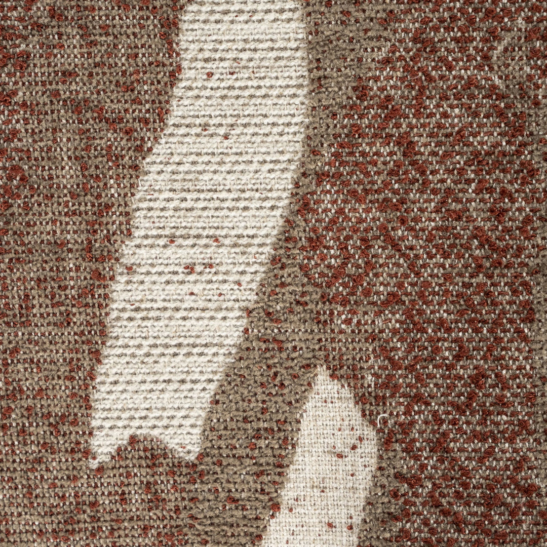 Bankje Rytm – stof & hout rood