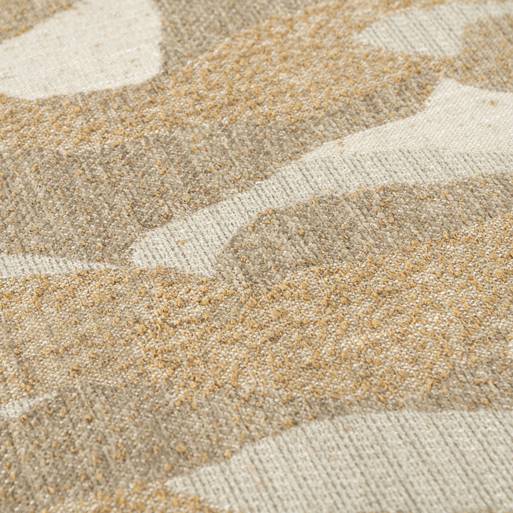 Bankje Rytm – stof & hout taupe