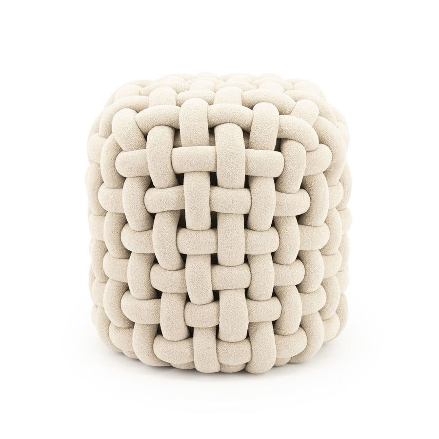 Poef Poofie – polyester beige