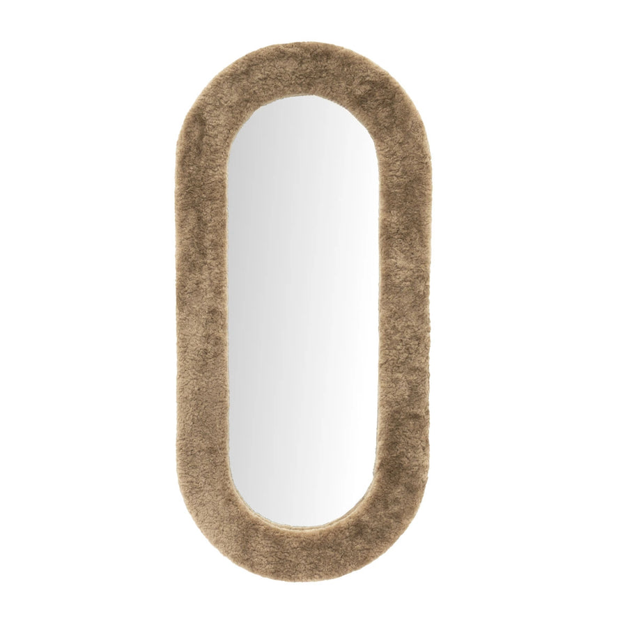 Teddy Spiegel Large – Bruin/Beige Wanddecoratie