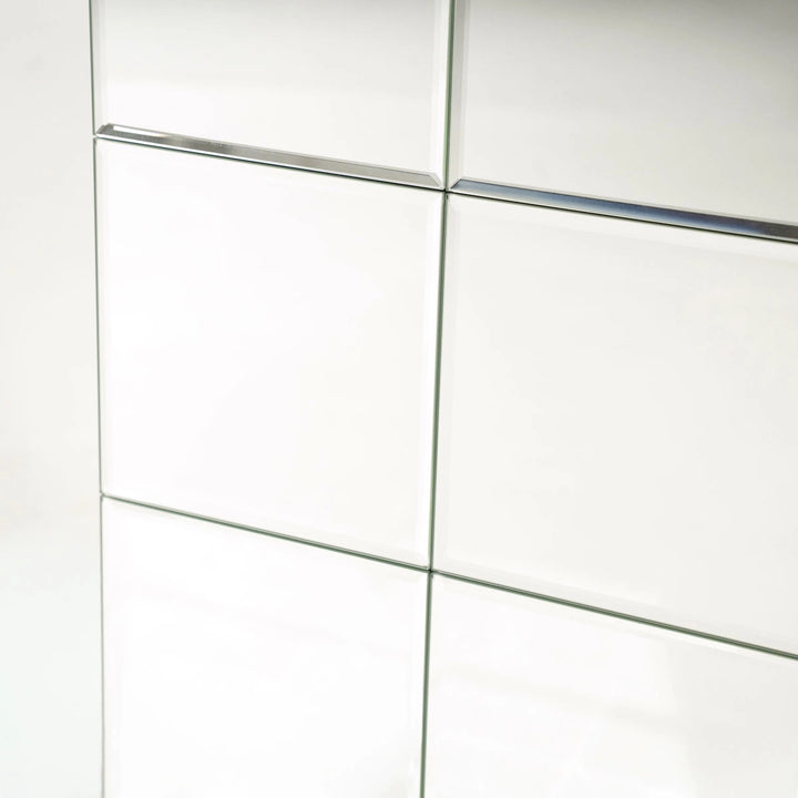 Bijzettafel Flectron – chroom zilver & glas – modern design