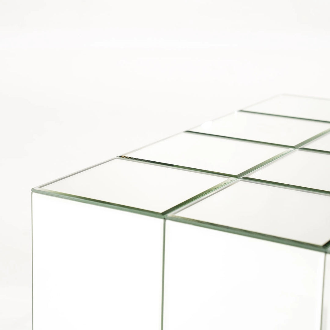 Salontafel Flectron – chroom glas – modern design