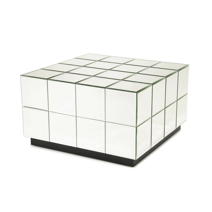 Salontafel Flectron – chroom glas – modern design