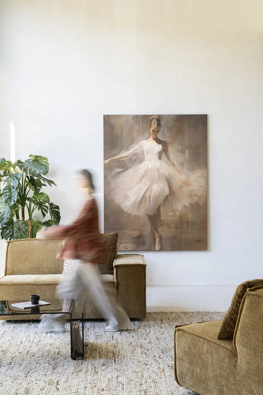 Dancing Ballerina - Moderne Wanddecoratie | Artprint, Glass Art & Wandkleed