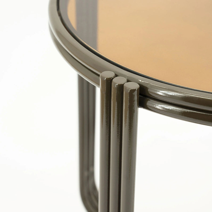 By-Boo Groovy – Tafelserie Bruin (Salontafel & Bijzettafel)