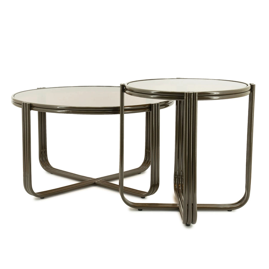 By-Boo Groovy – Tafelserie Bruin (Salontafel & Bijzettafel)