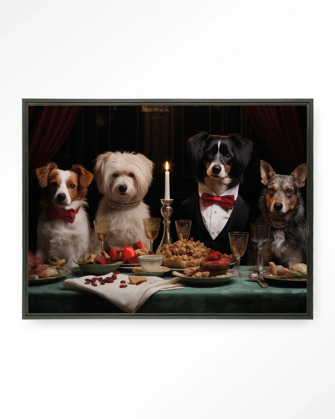 A Dog Dinner - Moderne Wanddecoratie | Artprint, Glass Art & Wandkleed