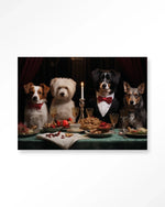 A Dog Dinner - Moderne Wanddecoratie | Artprint, Glass Art & Wandkleed