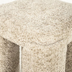 Poef Omla – stof & hout taupe