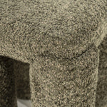 Poef Omla – stof & hout groen