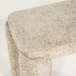 Bankje Omla – stof & hout taupe