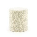 Poef Tigra – polyester & hout beige