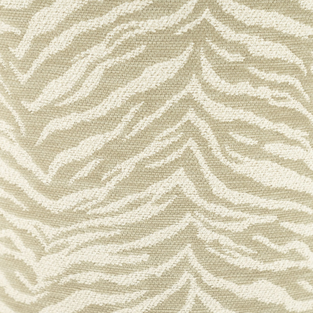 Poef Tigra – polyester & hout beige