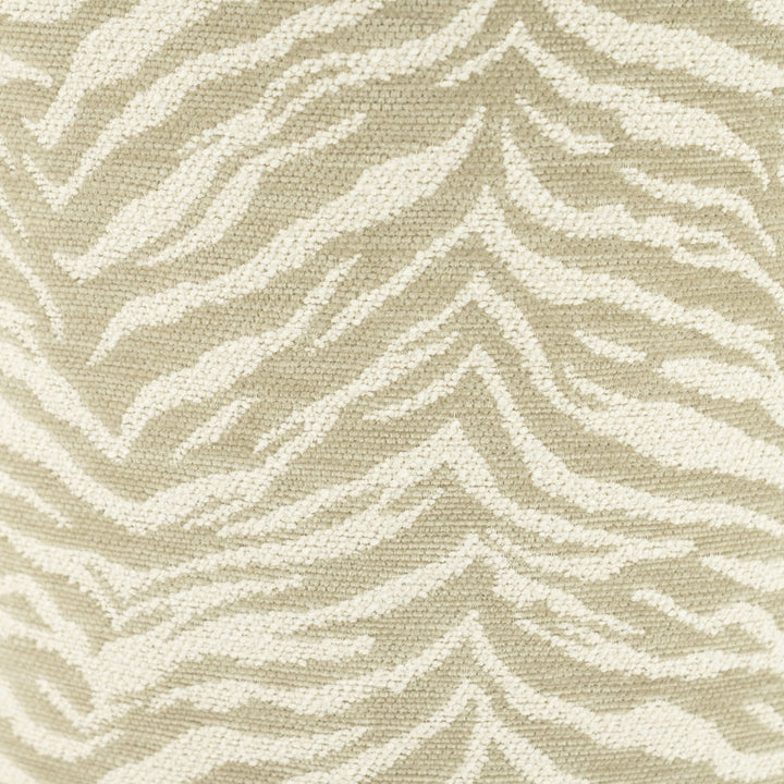 Poef Tigra – polyester & hout beige