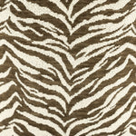 Poef Tigra – polyester & hout bruin
