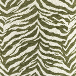 Poef Tigra – polyester & hout groen
