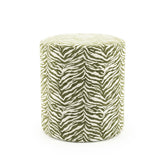 Poef Tigra – polyester & hout groen