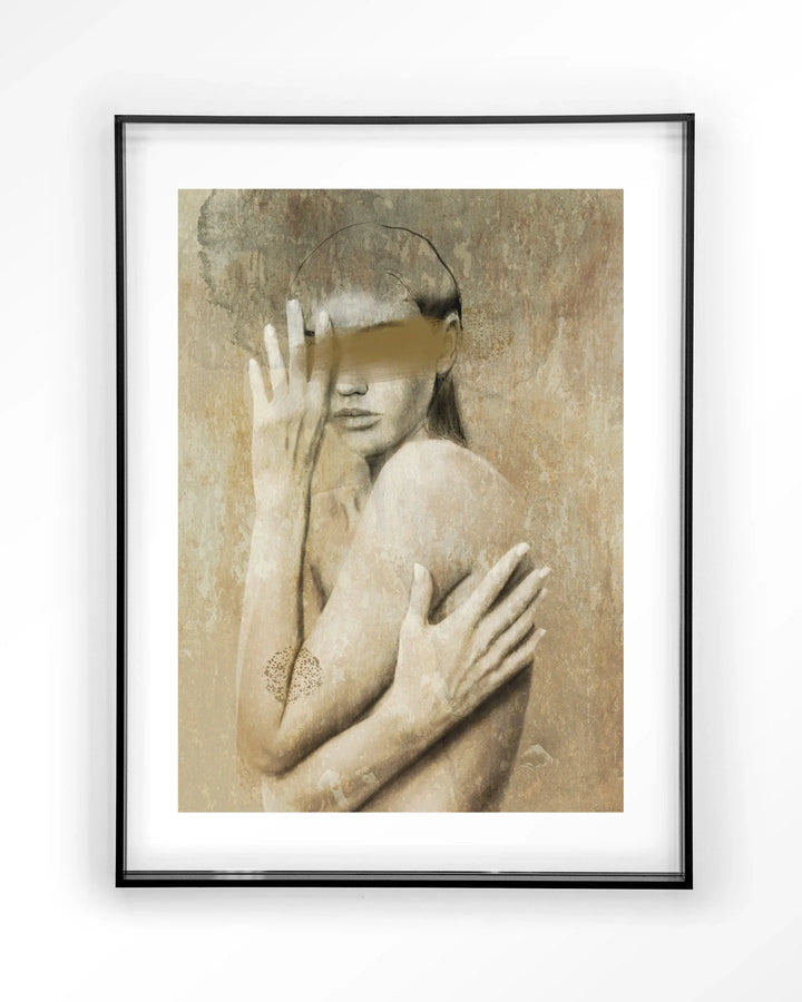 Touching Me - Moderne Wanddecoratie | Artprint, Glass Art & Wandkleed