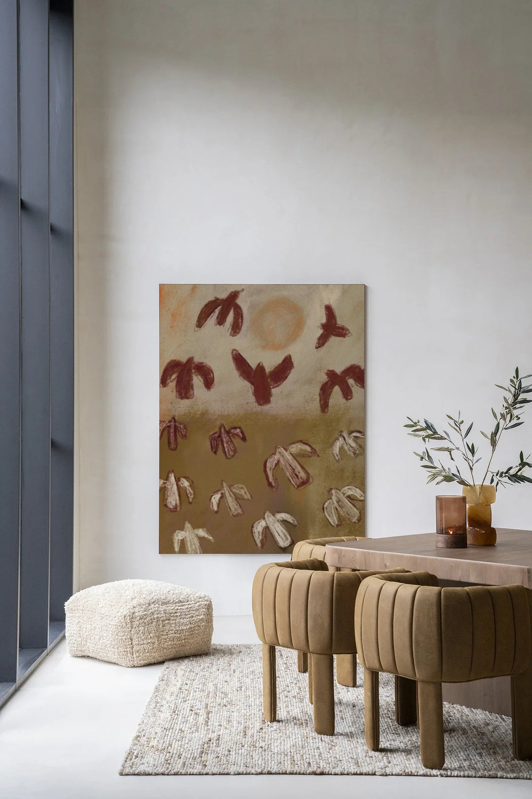 Sunbirds - Moderne Wanddecoratie | Artprint, Glass Art & Wandkleed