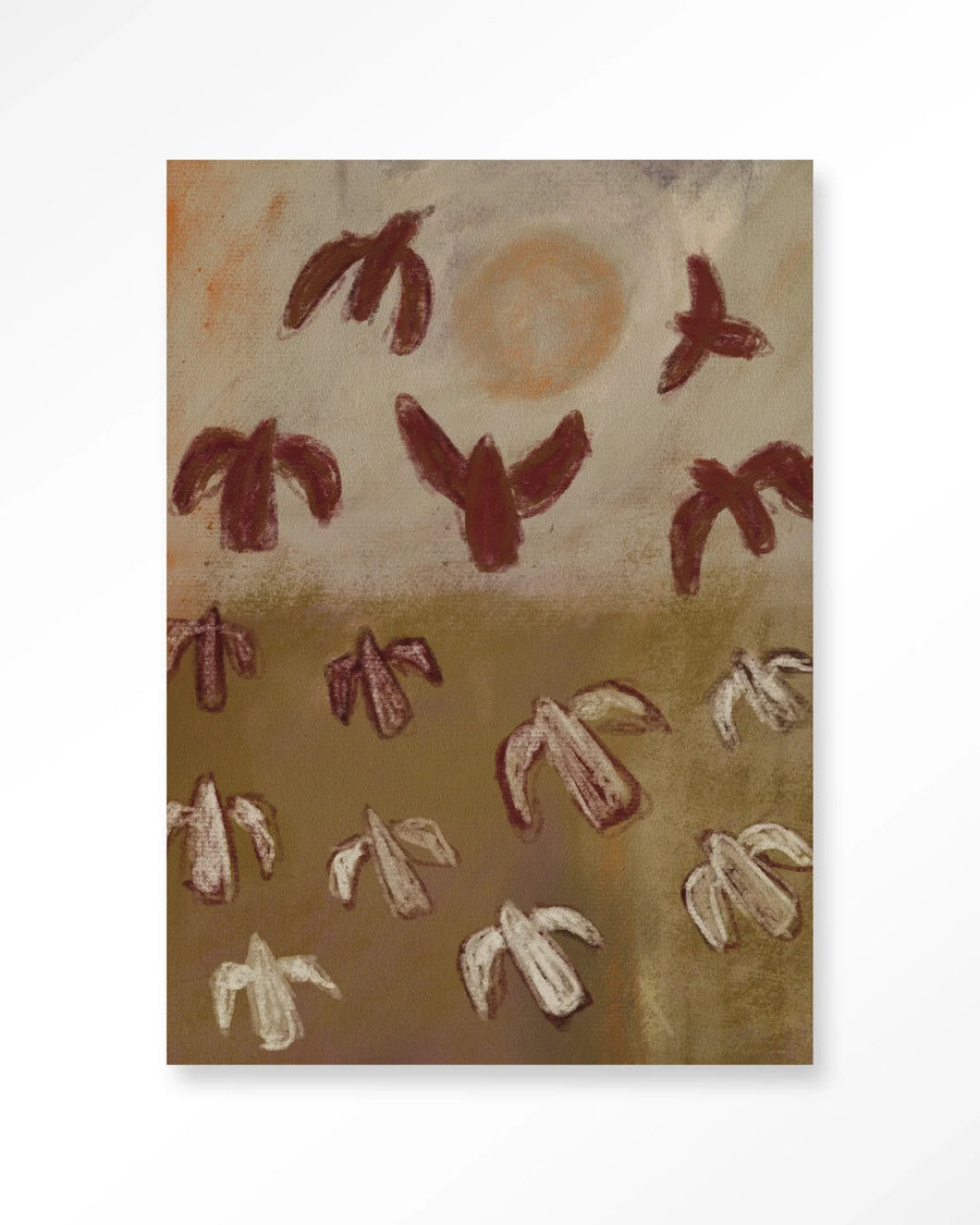 Sunbirds - Moderne Wanddecoratie | Artprint, Glass Art & Wandkleed