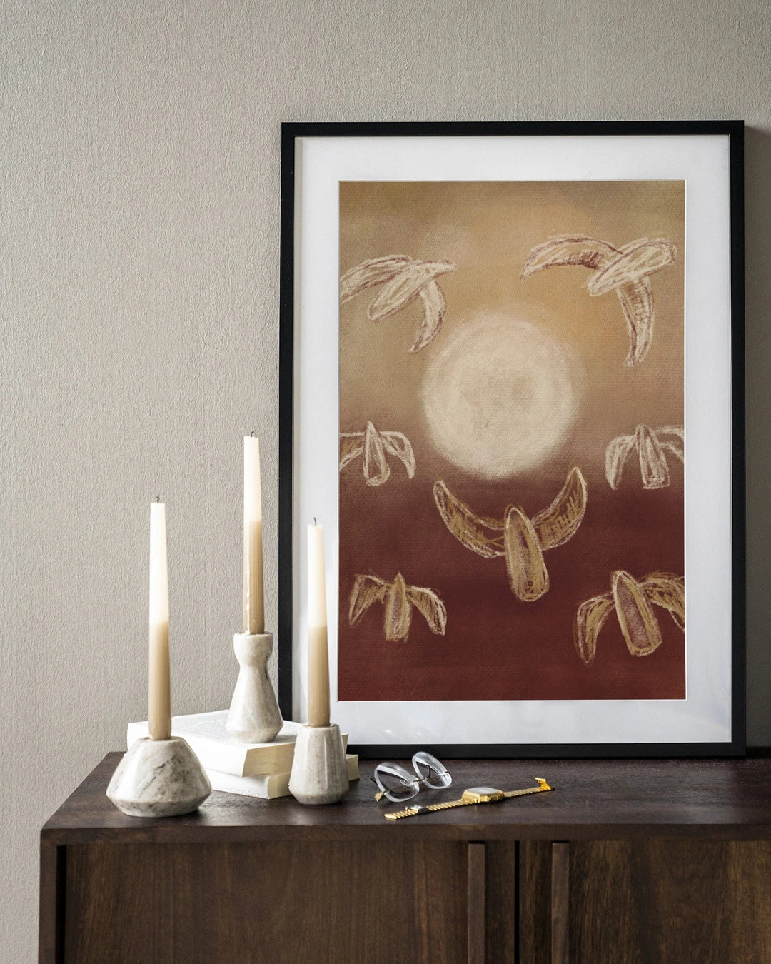 Birds By Night - Moderne Wanddecoratie | Artprint, Glass Art & Wandkleed