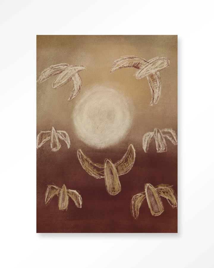 Birds By Night - Moderne Wanddecoratie | Artprint, Glass Art & Wandkleed