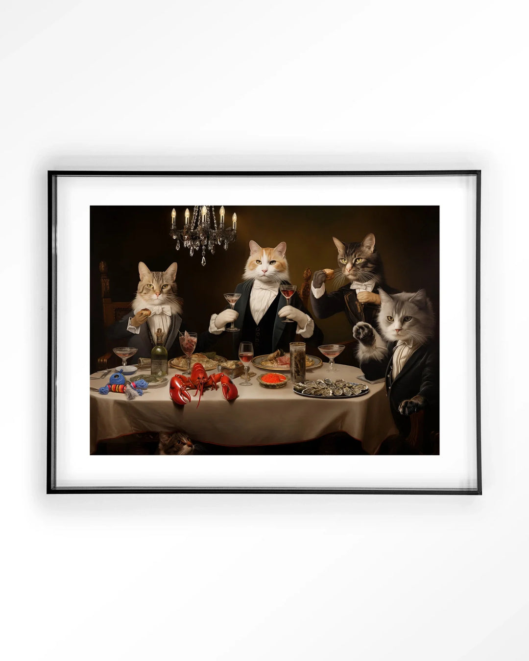 Cat Supper - Moderne Wanddecoratie | Artprint, Glass Art & Wandkleed