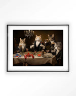 Cat Supper - Moderne Wanddecoratie | Artprint, Glass Art & Wandkleed
