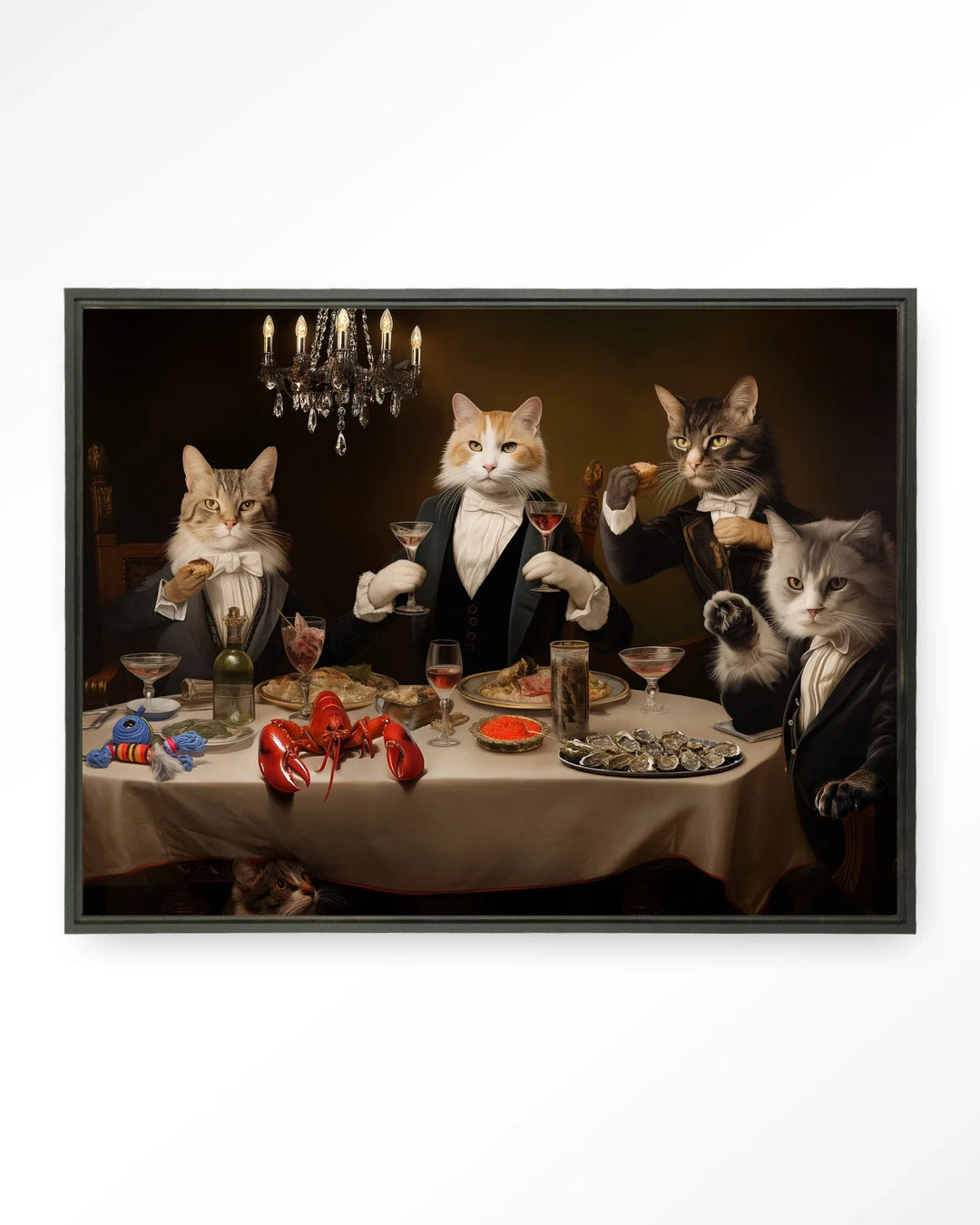 Cat Supper - Moderne Wanddecoratie | Artprint, Glass Art & Wandkleed