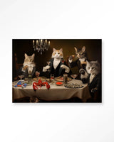 Cat Supper - Moderne Wanddecoratie | Artprint, Glass Art & Wandkleed