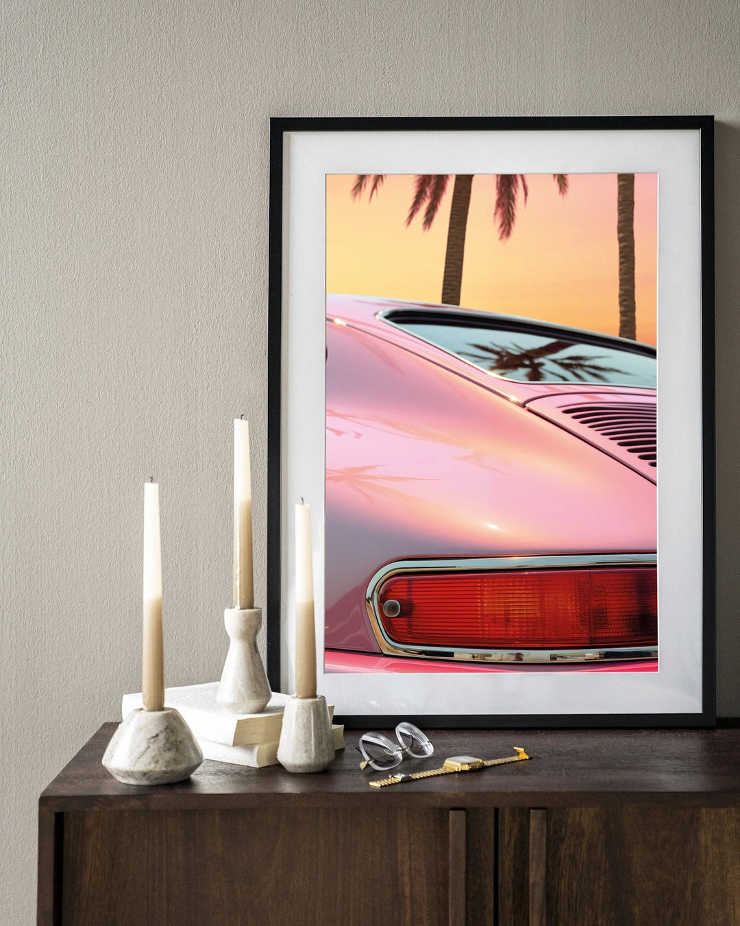 Miami Vice - Moderne Wanddecoratie | Artprint, Glass Art & Wandkleed