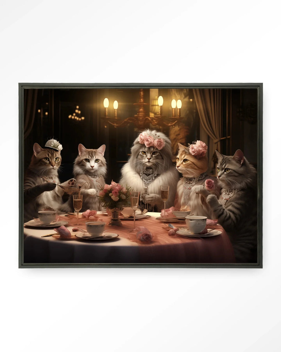High Cat Tea - Moderne Wanddecoratie | Artprint, Glass Art & Wandkleed