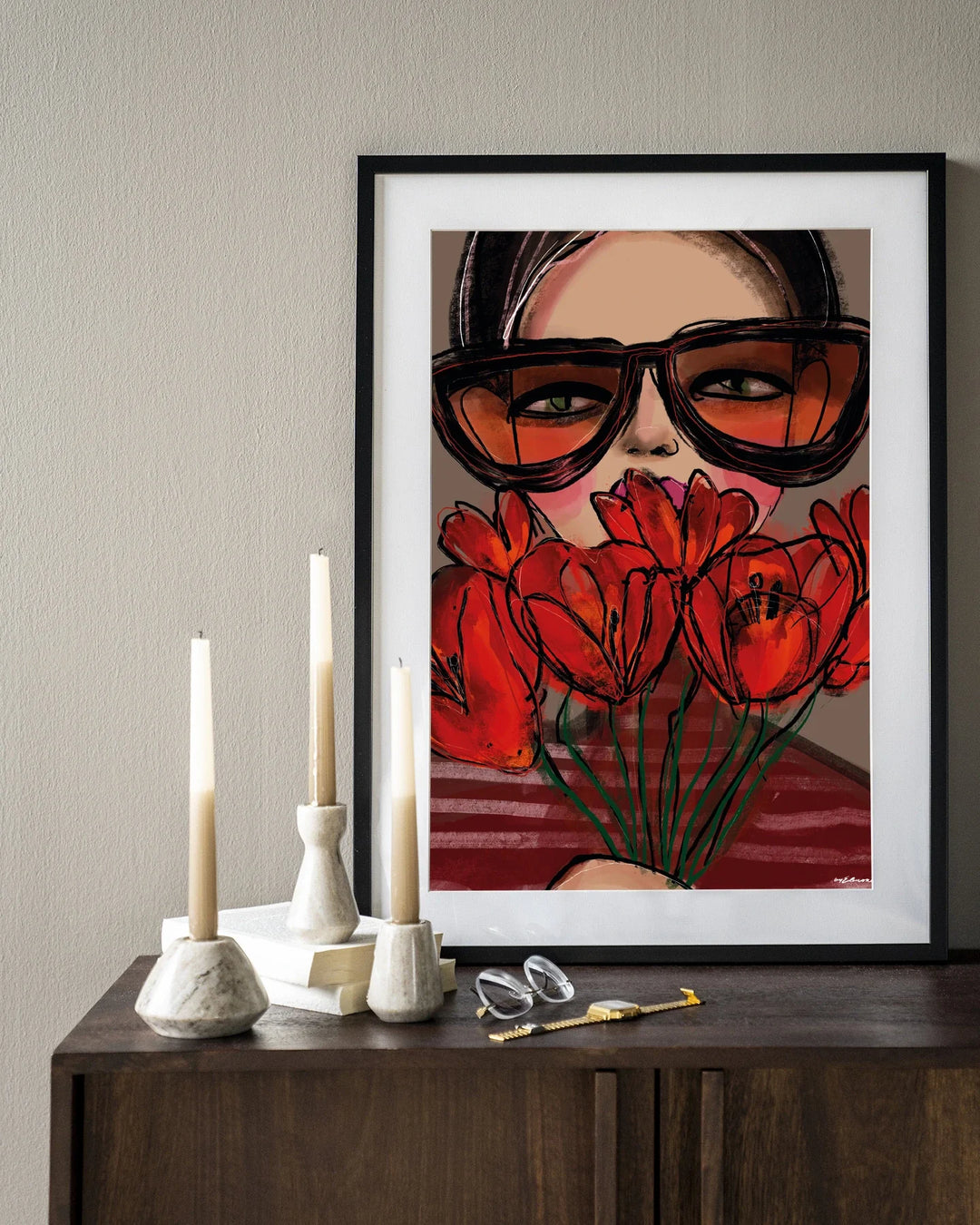 Poppy - Moderne Wanddecoratie | Artprint, Glass Art & Wandkleed