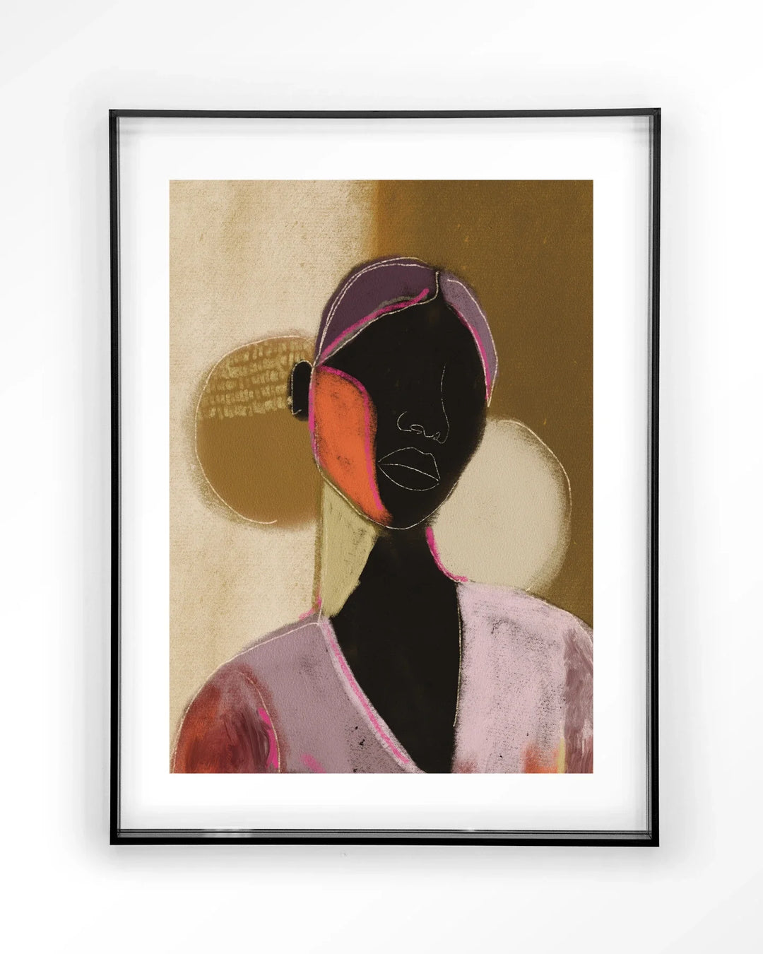 Silhouette Lady 1 - Moderne Wanddecoratie | Artprint, Glass Art & Wandkleed